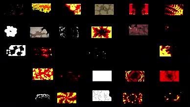 mg转场动画二维手绘火烟雾元素视频模板视频的预览图